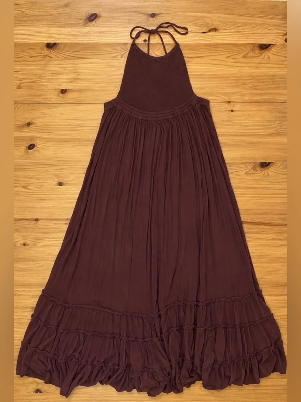 Free People Extratropical Maxi Dress Boho Cottage in Decadent Size Medium